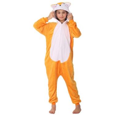 Imagem de Fantasia LOBUJOU, animal, capuz, flanela, macacão infantil de Hallowee