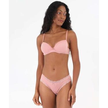 Imagem de Calcinha Biquíni Canelada Marisa Rosa-72114, Rosa, P