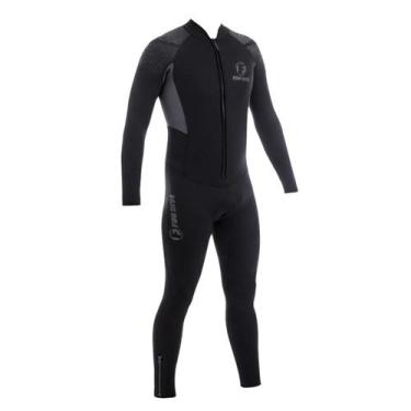 Imagem de Roupa de Mergulho Fun Dive Rocas Zip 5mm Unissex com Zíper Frontal YKK