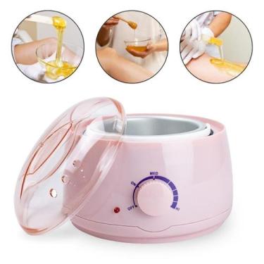 Imagem de Mini Panela De Cera Quente Elétrica Aquecedor Bivolt, Rosa - Arte Sedu