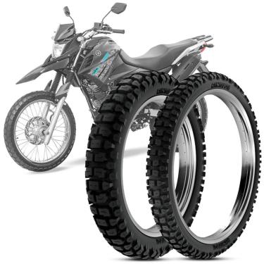 Imagem de 2 Pneu Moto Crosser Rinaldi 110/90-17 60p 90/90-19 52p Rt36
