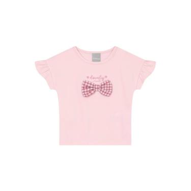 Imagem de Blusa infantil menina com laço xadrez Mundi
