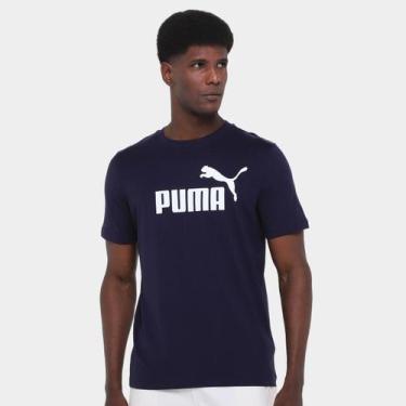 Imagem de Camiseta Puma No. 1 Logo Masculina, Azul, P