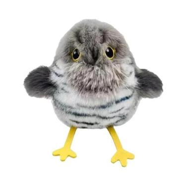 Imagem de Brinquedo Interativo Elétrico Para Gatos: Pássaro De Pelúcia Com Canto