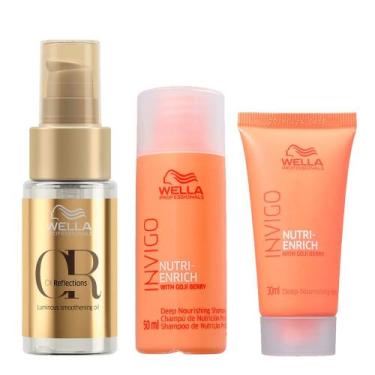 Imagem de Wella Professionals Invigo Kit - Shampoo + Máscara + Óleo Oil Reflecti