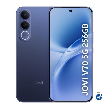 Imagem de Smartphone JOVI V70 5G Tela 6.83" 256GB Câmera 200MP Bateria 7000mAh Azul Safira