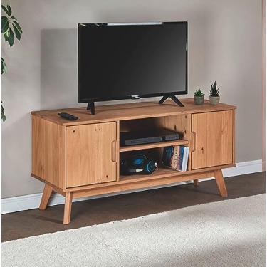 Imagem de IDIMEX Rack TV Bancada 40 Polegadas Madeira 2 Portas 2 Nichos Tivoli Madeirado
