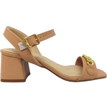 Imagem de Sandália Feminina Casual Social Dia a Dia Passeio Trabalho Salto Médio Conforto Modare 7172.129-Feminino