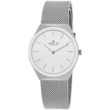 Imagem de Relógio Oslo Feminino Ref: Ofbsss9t0033 B1sx Slim Mesh Prateado