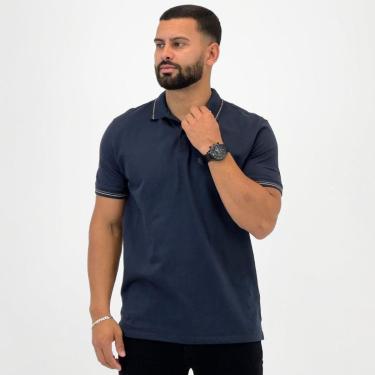 Imagem de Camisa Polo Dudalina Slim com Botão Manga Curta Masculina-Masculino