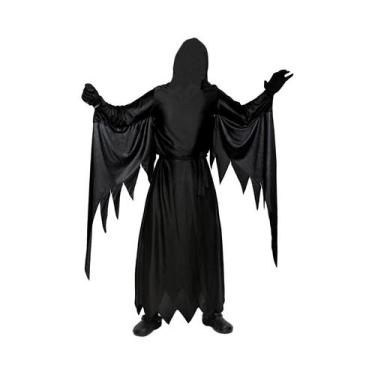 Imagem de Fantasia De Halloween Para Adultos E Crianças: Fantasma, Ceifador E Mo