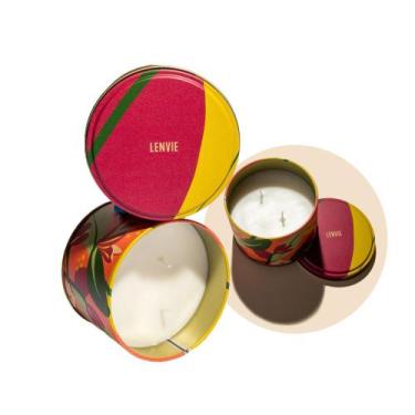 Imagem de Vela Perfumada Aromática Lara Magnólia Pacífica 250g Lenvie