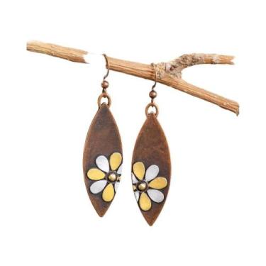 Imagem de Brincos Geométricos Vintage Boho Para Mulheres, Moda Para Festas, Uso 