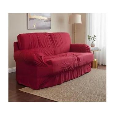 Imagem de Capa Para Sofá Retrátil E Reclinável 4 Lugares - BELCAPAS, Vermelho
