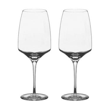 Imagem de Taça de Cristal Ecológico Fracalanza Para Vinho 630 ml Eleganza 2 Peça