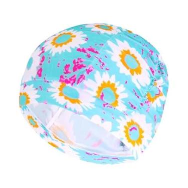 Imagem de Touca De Natação Unissex Para Cabelos Longos, Elástica E Esticável, Em