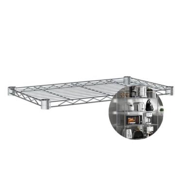 Imagem de Kit Prateleira Avulsa Aço Aramado 100x45 Estante Uteall