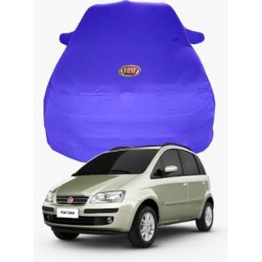 Imagem de Capa de Carro Fiat Ideia Tecido  Lycra Premium - Cadilhe Capas, Azul R