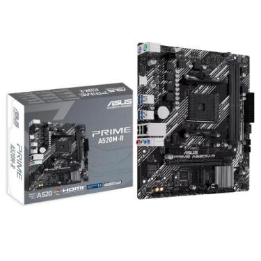 Imagem de Placa Mãe Asus Prime A520m-r Am4 Ddr4 M.2 Chipset A520 Hdmi