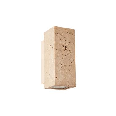 Imagem de Arandela Nordecor Tivo Ret 90007 16cm 2xGU10 Mármore Travertino Bivolt