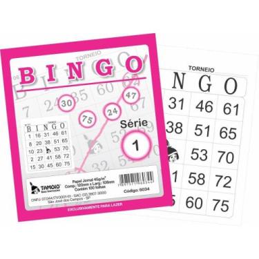 Imagem de Bloco para Bingo Rosa 120X108MM 100F Jornal PCT.C/15 - Tamoio