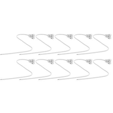 Imagem de Kit 10 soquete tomadinha g13 com rabicho 1,18m para lampada tubular t8