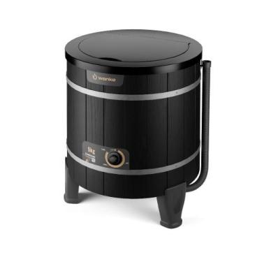 Imagem de Lavadora de Roupas Wanke Tradicional Semiautomática 5Kg, Preto, 110V