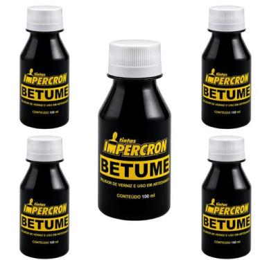 Imagem de Betume Líquido 100ml Tingidor Madeira Verniz 5 Unidades - SILAQUA