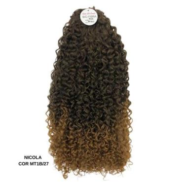 Imagem de Rabo de Cavalo Cacheado Bio Fibra Nicola 180g 70cm Aplique Orgânico co