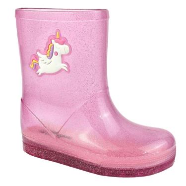 Imagem de Bota Galocha Menina Infantil Luelua 41435 Pink Unicornio-Feminino