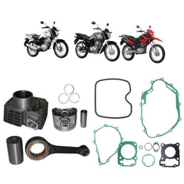 Imagem de 1 Kit Cilindro Completo CG Fan 125 0.1 2V 2009 A 2015 Mahle - MAHLE-ME