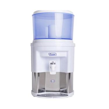 Imagem de Filtro De Água Alcalina Por Gravidade Vela Dupla Ação Base Inox Branco