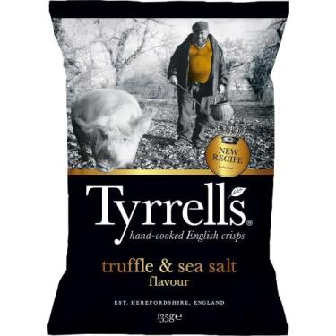 Imagem de Batata Chips Sabor Trufa com Sal Marinho Tyrrells 40g