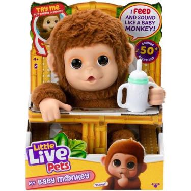 Imagem de Little Live Pets Pelúcia My Baby Macaquinho Fun F0173-0