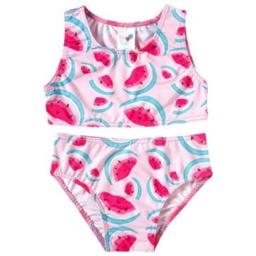Imagem de Biquíni Top E Calcinha Praia Kids Rosa - Tip Top, 8