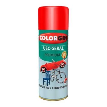Imagem de Spray Tinta Metálica Uso Geral Vermelho 400ML Spray Uso Geral Metálico Vermelho Metálico 57141 Colorgin