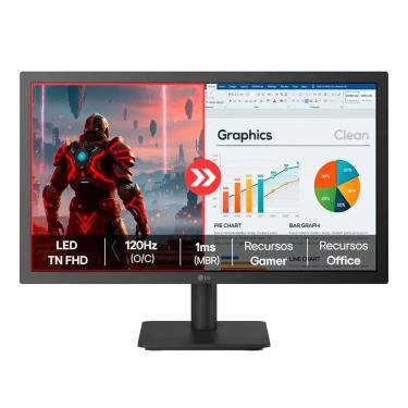 Imagem de Monitor LG 22U403A-B.AWZM 22" Full HD 100Hz 5ms para Home Office Estudos e Entretenimento
