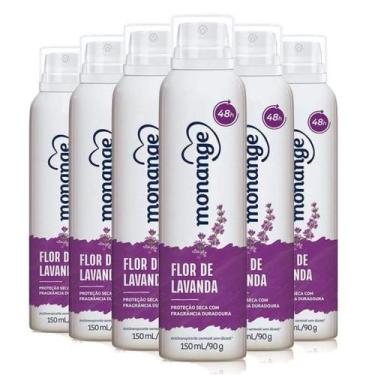 Imagem de Kit Desodorante Aerosol Monange Flor De Lavanda 90g - 6un