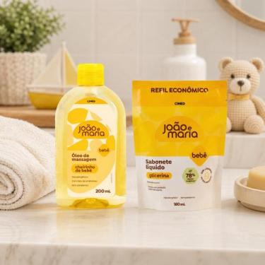 Imagem de Kit João e Maria Óleo Massagem Bebê + Sabonete Líquido Refil - Cimed