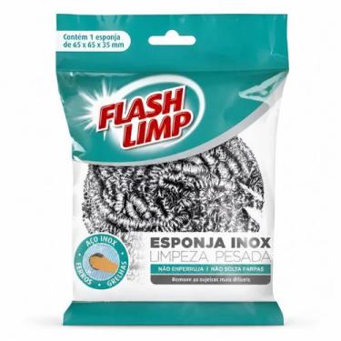 Imagem de Esponja De Aço Inox Limpeza Pesada Multiuso Cozinha - Euro Home