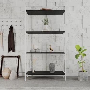 Imagem de Estante de Livros Industrial 80CMX146CM Multiuso 4 Prateleiras Active 