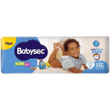 Imagem de Fralda Babysec Galinha Pintadinha Ultrasec - Tam. XXG Acima de 13kg 52
