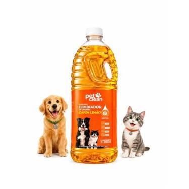 Imagem de Desinfetante Elimina Odor Xixi Fezes Limpa Piso Capim Limão - Pet Clea