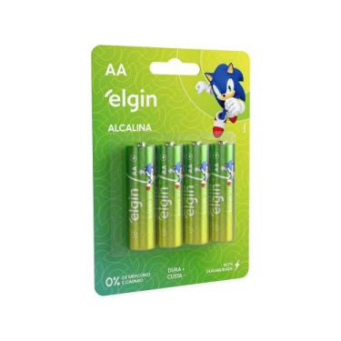 Imagem de Pilha Alcalina AA Elgin 1,5V 4 Unidades
