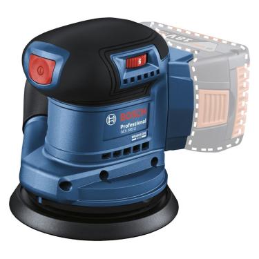 Imagem de Lixadeira Roto Orbital Gex 185-LI 18V com Motor Brushless e Coletor de Pó sem Fio Bivolt Bosch