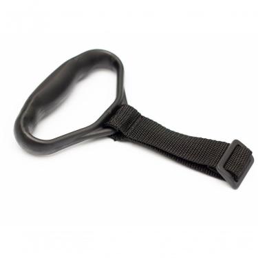 Imagem de Acessório para Exercícios Físicos Puxador para Faixa Elástica e Tubing Pegador Anatômico Antiderrapante Preto Arktus
