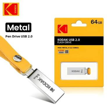 Imagem de Pen Drive USB2.0 KODAK K122 Metal 128GB 64GB 32GB - Unidade Flash USB 