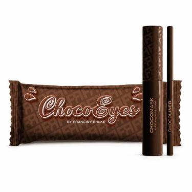 Imagem de Kit Maquiagem Máscara Para Cílios Choco Eyes Com Lápis De Olho - Sem m