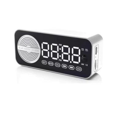 Imagem de Caixinha De Som Bluetooth Rádio Relógio Despertador Fm altomex