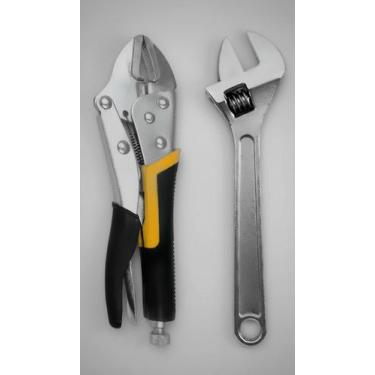 Imagem de Kit Alicate Pressão e Chave Ajustável 10" - Congratulations Store